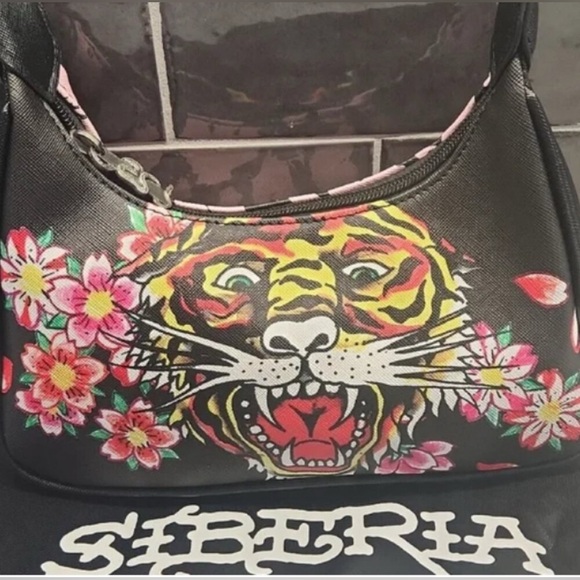 ED HARDY Siberia Tiger Shoulder Bag | NWOT | MSRP $159 | w/ Dust Bag - Picture 2 of 8